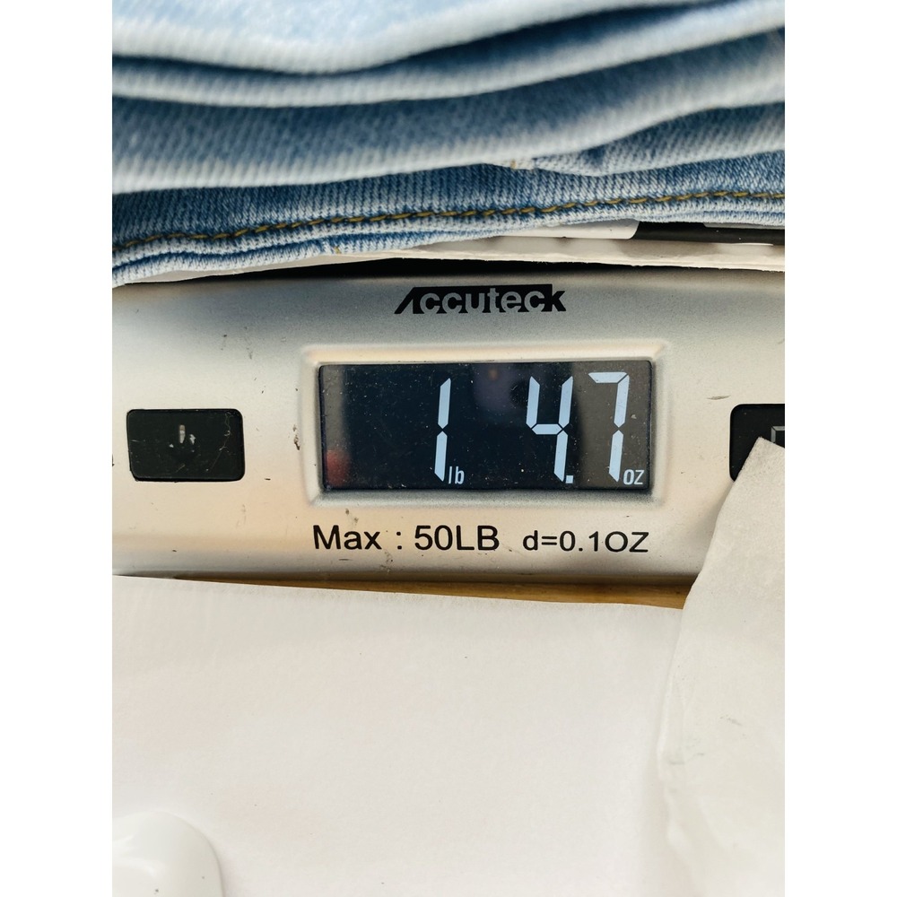 Anthropologie Maeve The Colette Jeans Sz 27 (27x25) Light Wash Wide Leg Stretch - Picture 12 of 13